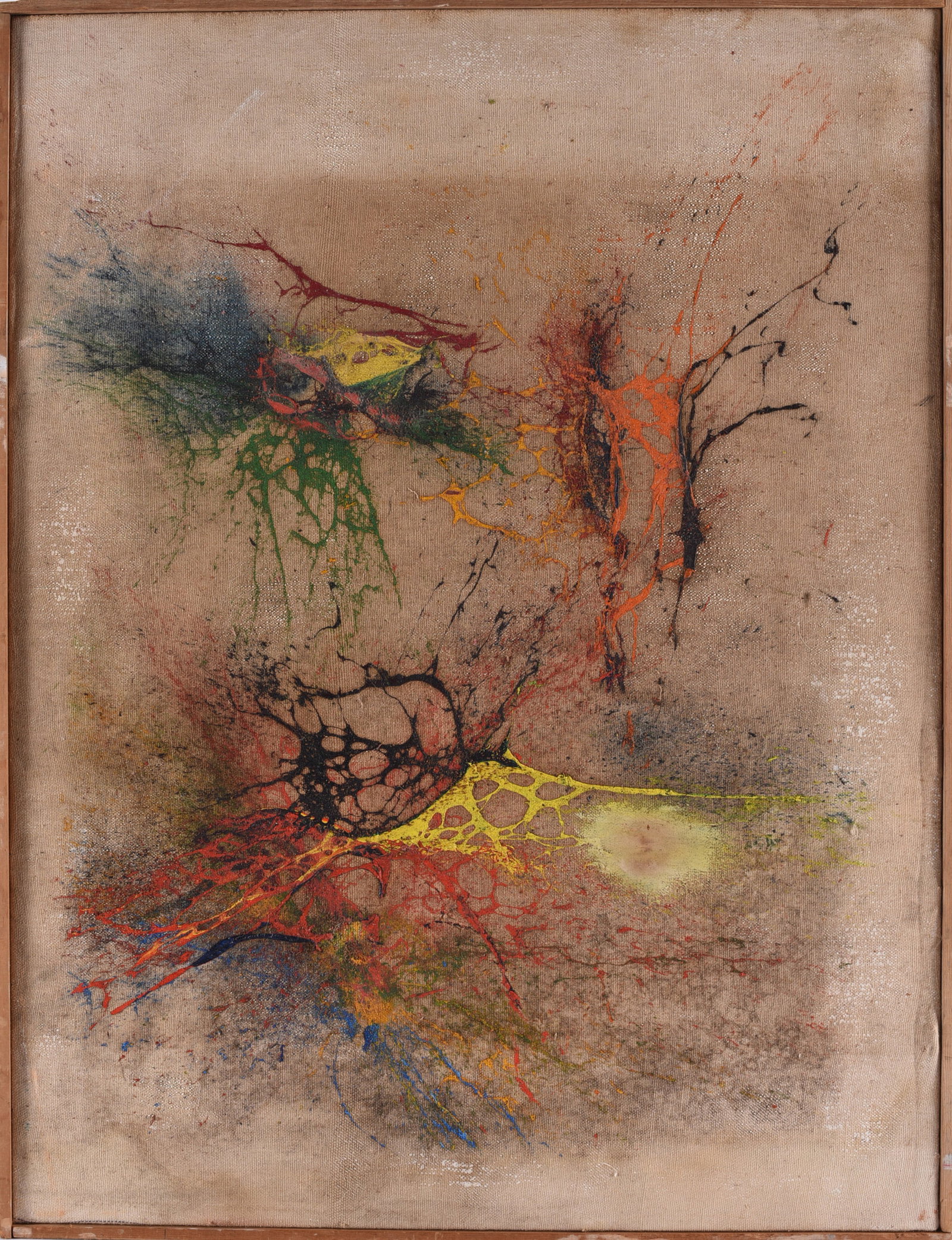 Ed Shewmake Mid Century Painting on Canvas (1 of 2)