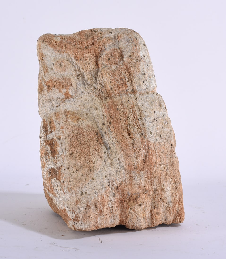 Primitive Carved Stone Folk Art Figure (1 of 4)