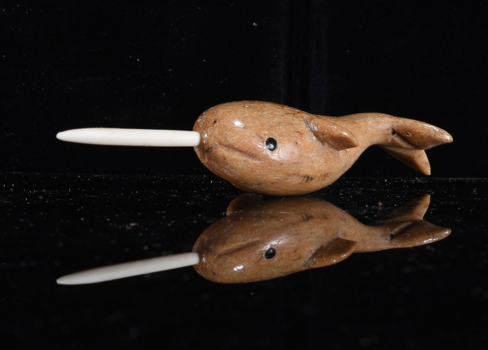 Inuit Carved Bone Narwhal Figure (1 of 3)
