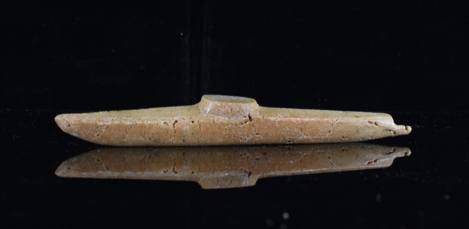 Inuit Carved Bone Kayak Model (1 of 2)