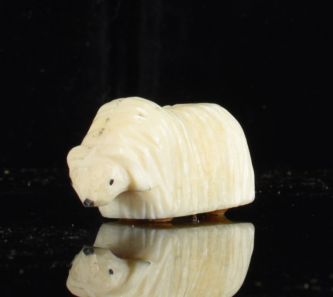 Inuit Carved Bone Musk Ox Figure (1 of 3)