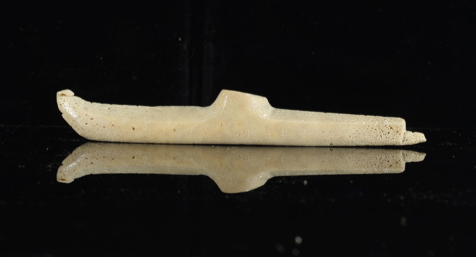 Inuit Carved Bone Kayak Model (1 of 3)
