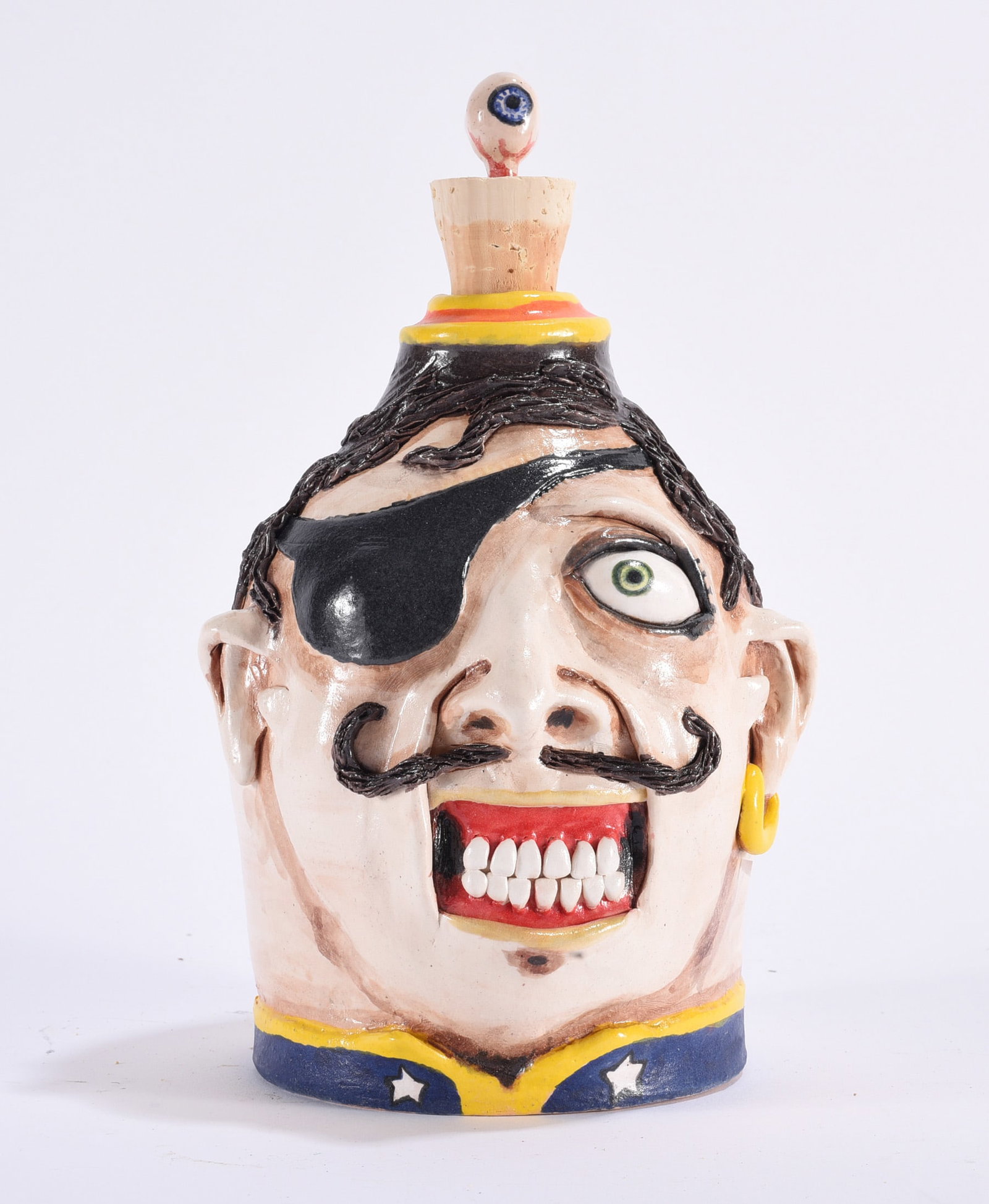 Stacy Lambert Pirate Face Jug (1 of 5)