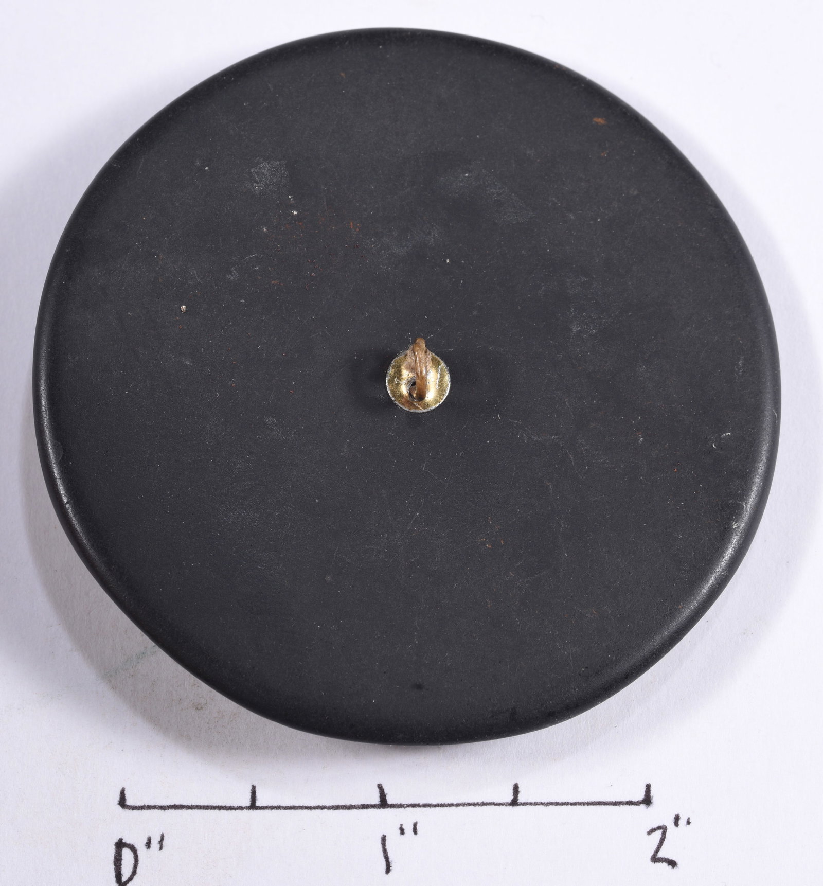 Large Antique Mottled Composition Button - 2