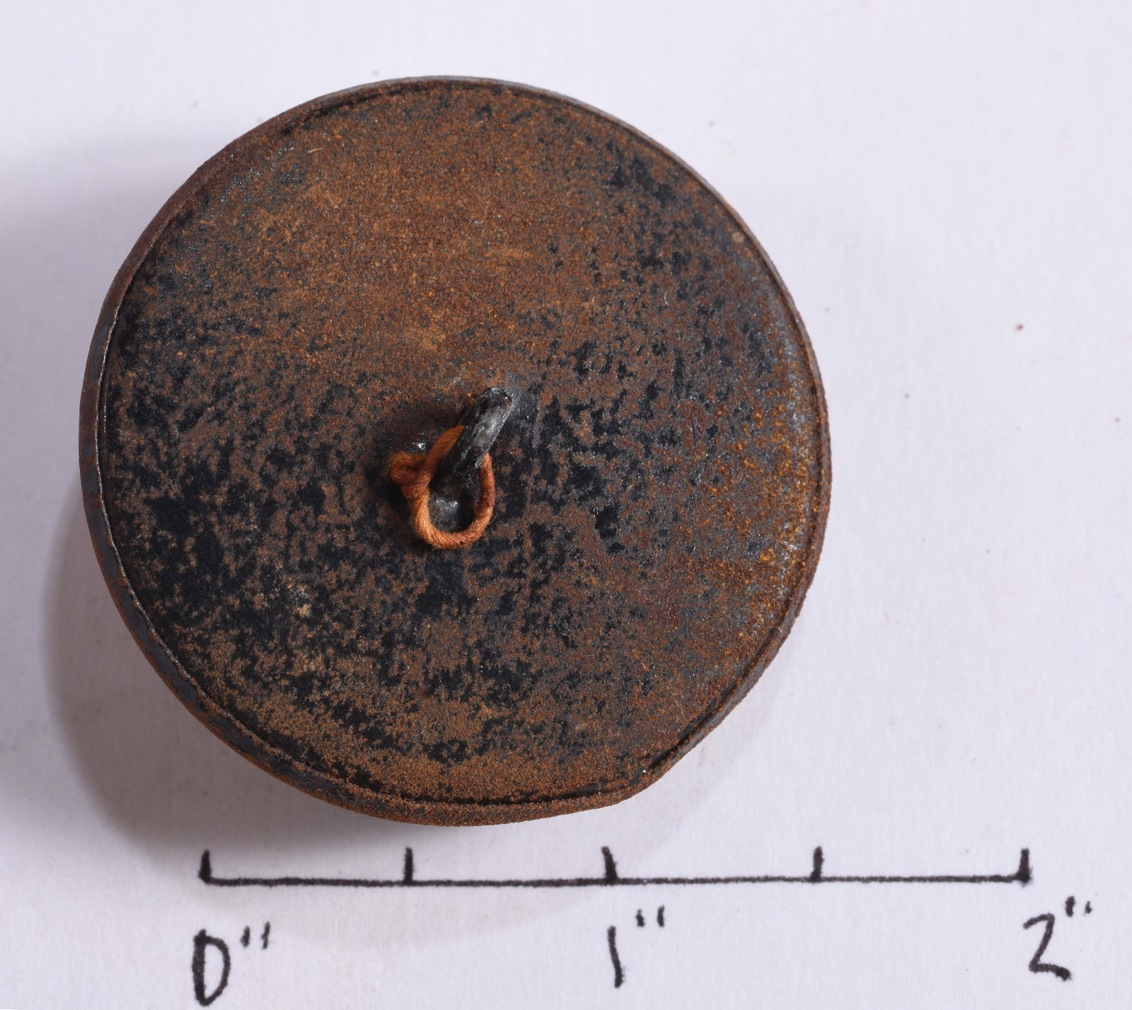 Large Antique Tortoiseshell-Pattern Button - 2