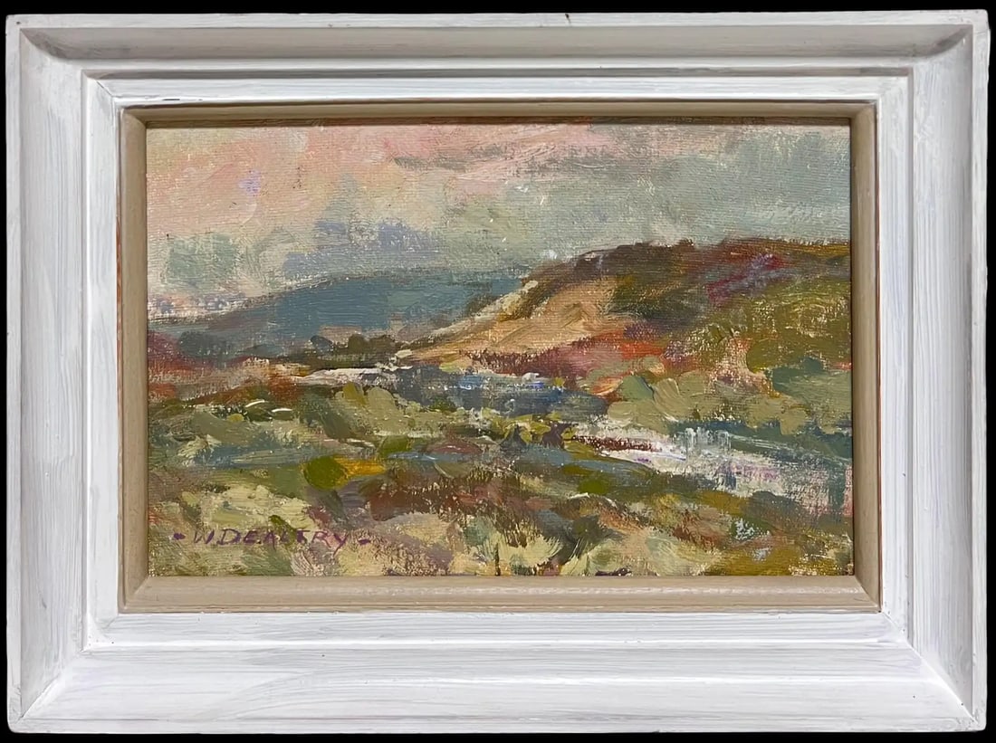 The Waters of Leith Scottish Impressionist Signed Oil Painting 20th Century: Waters of Leith' (Scotland) by William B Dealtry (British 1915-2007): signed oil on board, framed framed: 10 x 14 inches board : 8 x 11 inches Inscribed verso with title Provenance: private collection