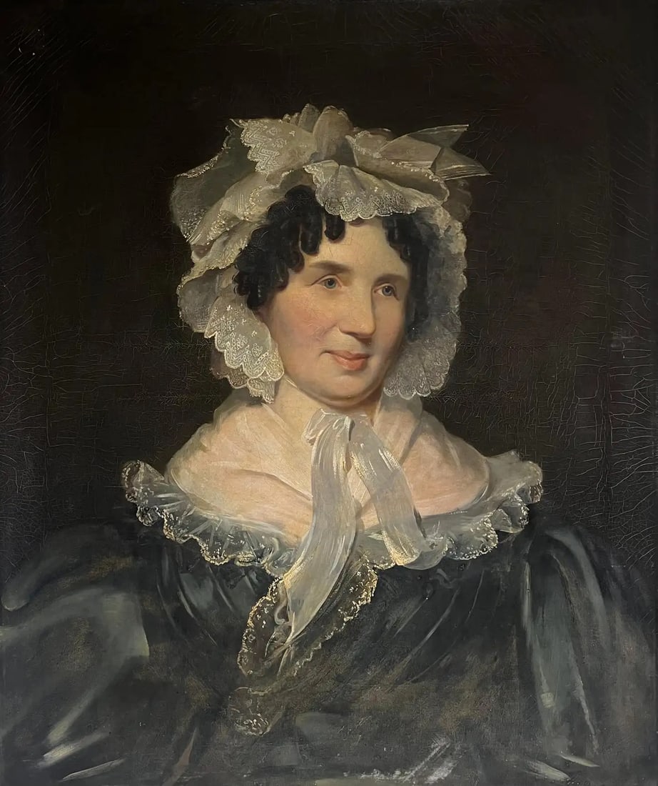 Fine Large Georgian 1830's English Portrait of a Country Lady, oil painting (1 of 10)