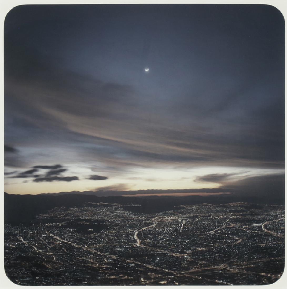 ALEC SOTH AMERICAN B.1969: Bogota at Night - From the Bogata Project 2003, color coupler print on fuji crystal archive paper, 18 x 18 in (45.7 x 45.7.cm) signed and dated verso, Gitterman Gallery NY label verso