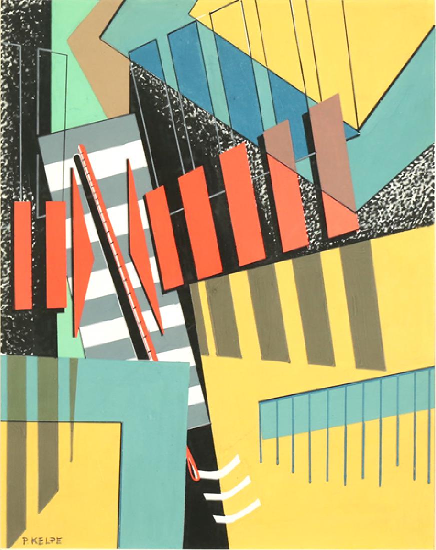 PAUL KELPE GERMAN 1902-1985: Untitled, watercolor, 15 1/2 x 12 1/2 in (39.3 x 31.7 cm), signed lower left