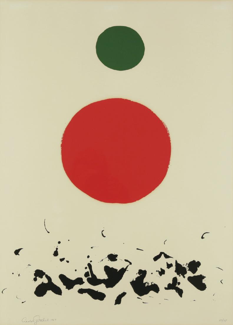 ADOLPH GOTTLIEB AMERICAN 1903-1974: Flotsam, 1967, screenprint, 30 x 22 in (76.2 x 55.9 cm) , pencil signed lower left, Edition 27/75, PROVENANCE: Hokin Gallery Inc. , Palm Beach, FL to a private collecttor in New York