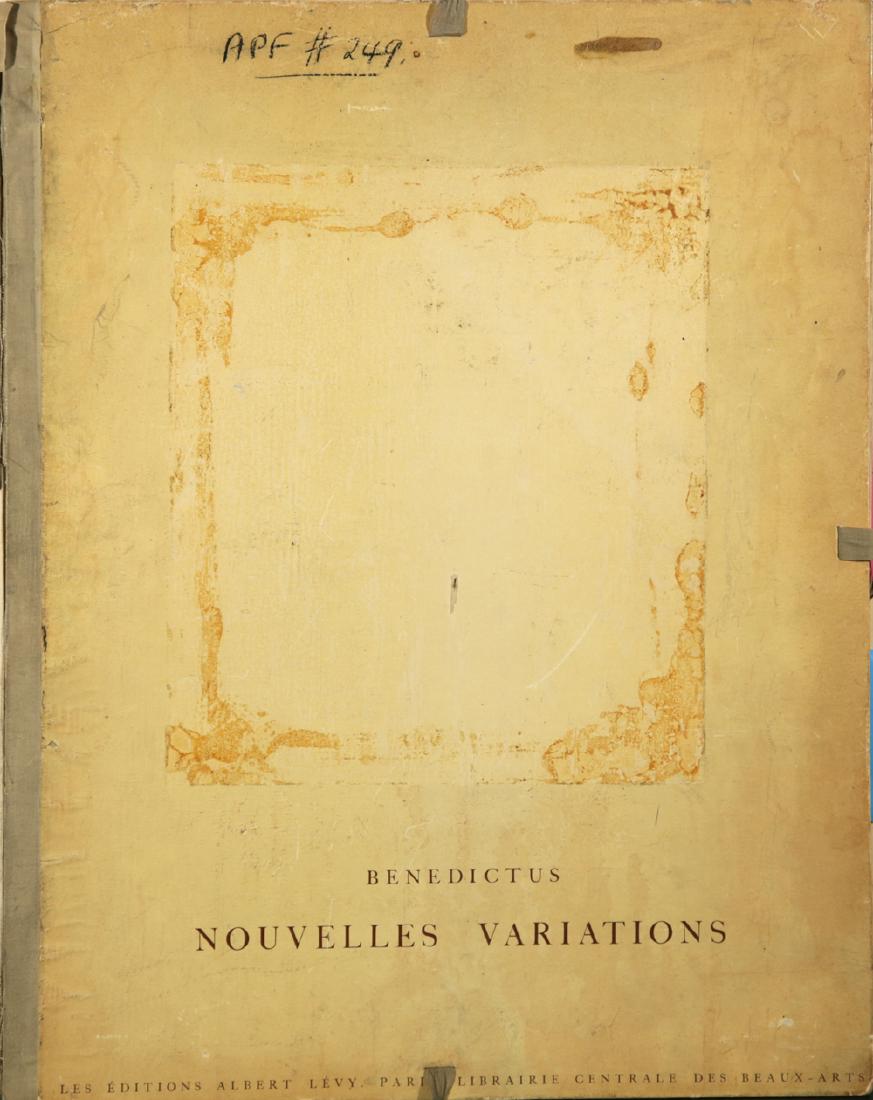 BENEDICTUS NOUVELLES VARIATIONS: Benedictus Nouvelles' Variations (1930)