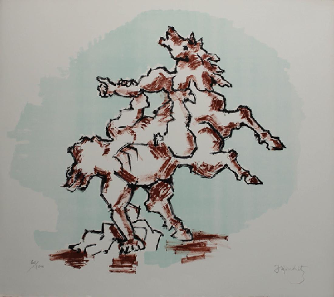 JACQUES LIPCHITZ FRENCH 1891-1973 1891-1973: The Horse, lithograph, 22 1/2 x 26 in (57.1 x 66.09 cm), pencil signed lower right, ED 61/100