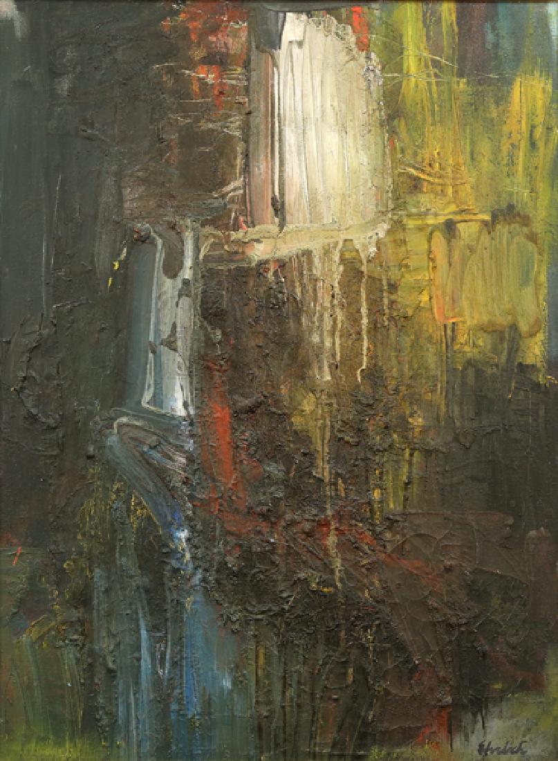 RON EHRLICH AMERICAN 20/21ST CENTURY: Dawn, oil on canvas, 38 1/4 X 28 1/4 in (98.43 x 73.025 cm), signature lower right