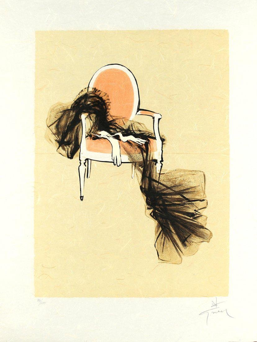RENE GRUAU FRENCH/ITALIAN/AMERICAN 1909-2004: Glove, lithograph 24 x 33 in (61 x 83.8 cm) signed in pencil bottom right, Edition 166/300