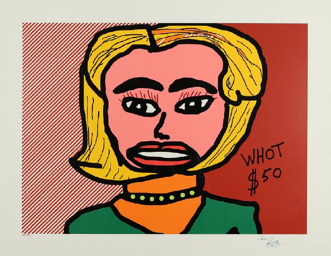 RINGO STARR BRITISH B.1940: Whot $50, lithograph in color, 21 x 27 in (53.3 x 68.5 cm), signed in ink lower right, ED 35/150