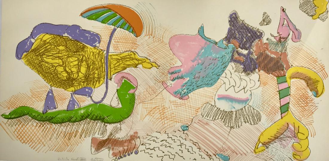 JOHN ALTOON AMERICAN 1925-1969: About Women Series, 1966, lithograph, 38 x19 in (96.5 x 48.2 cm), signed lower middle, EDITION: 44/100