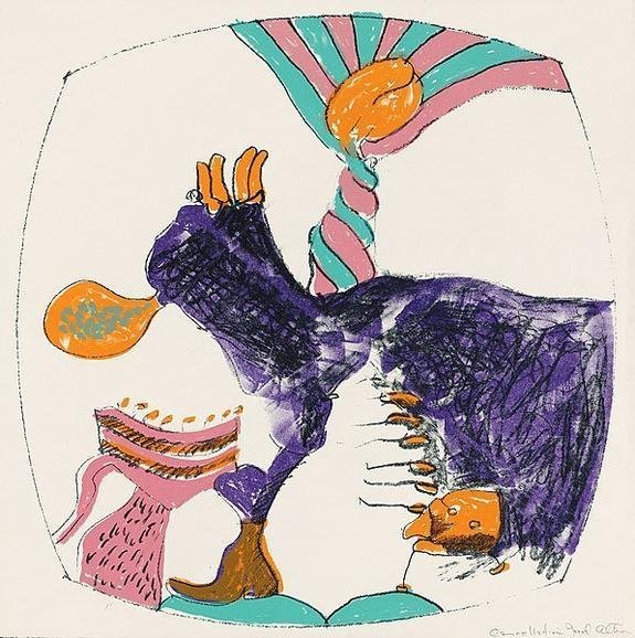 JOHN ALTOON AMERICAN 1925-1969: About Women Series, Lithograph 19 x 19 in. (48.3 x 48.3 cm) signed bottom right, Edition 57/100