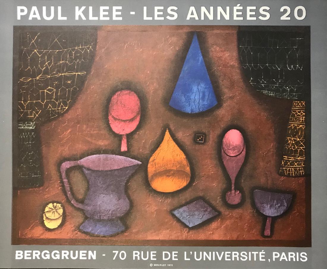 PAUL KLEE SWISS/GERMAN 1879-1940: Bergruen- Paris- Gallery Exhibition Poster, 1970, lithograph, 26 1/2 x 21 1/2 in (66.6 x 54.6 cm)