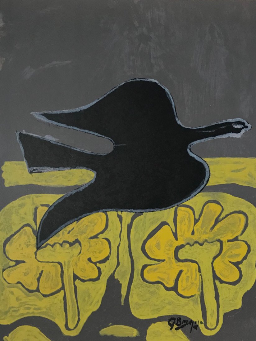 GEORGES BRAQUES FRENCH 1882-1963: Bird, lithograph, 26 1/4 x 19 1/2 in (66.6 x 49.5 cm), plate singed lower right, Edition: 300/500