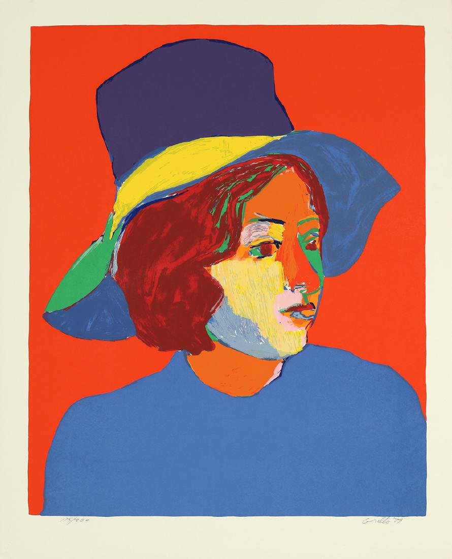 JOHN GRILLO AMERICAN 1917-2014: Girl with Hat IV (1979), lithograph, 33 x 26 in (83.8 x 66 cm), signed and dated lower right, ED 175/200