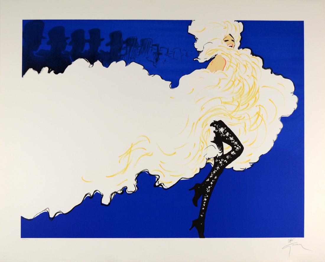 RENE GRUAU ITALIAN/FRENCH/AMERICAN 1909-2004: Follies, lithograph 43 x 34 1/2 (109.2 x 87.6 cm) signed lower right, Edition 141/300