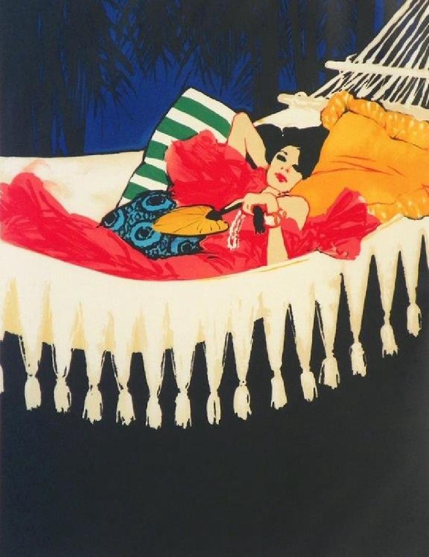RENE GRUAU FRENCH/ITALIAN/AMERICAN 1909-2004: Dioressence, lithograph 34.75 x 29 in. (88.9 x 73.7cm) signed in pencil bottom right, Edition 259/300