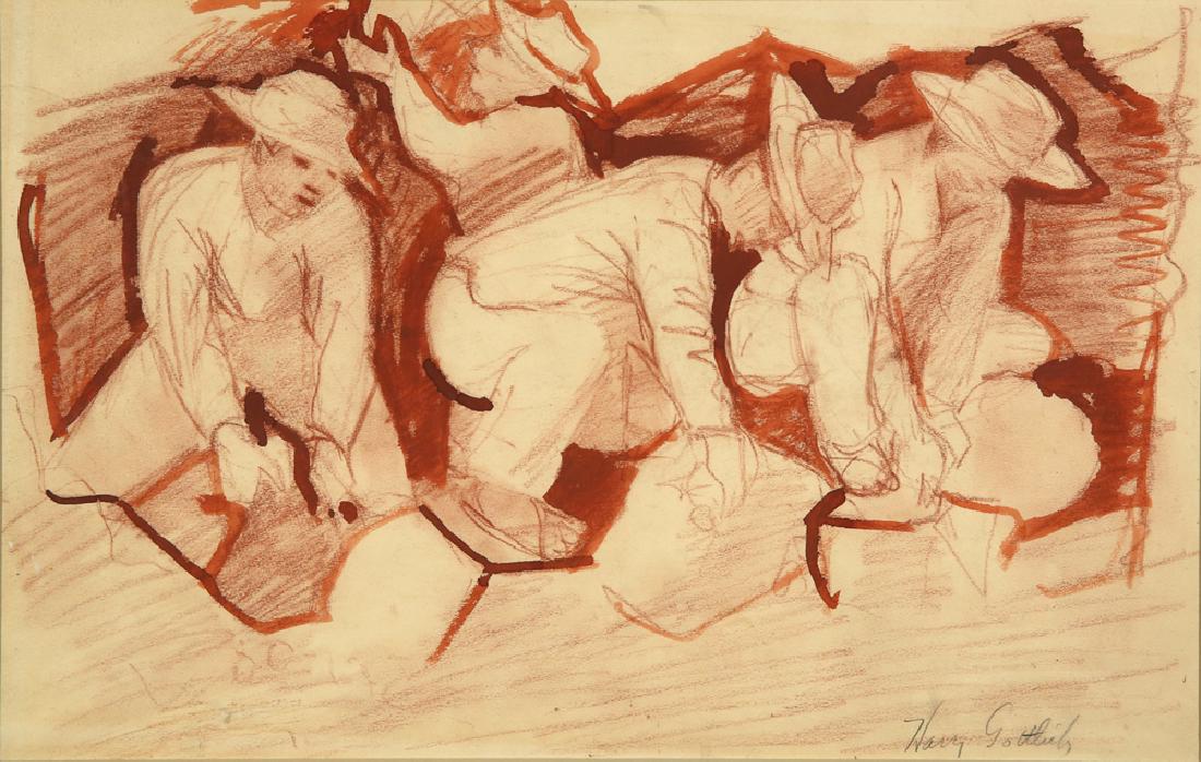 HARRY GOTTLIEB AMERICAN 1895-1993 (1 of 3)