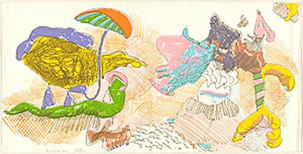 JOHN ALTOON AMERICAN 1925-1969: About Women Series, 1966, lithograph, 38 x19 in (96.5 x 48.2 cm), signed lower middle, EDITION: 65/110
