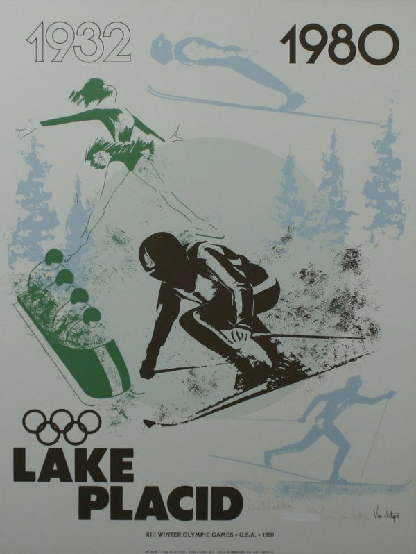 284 L. van ALSTYNE (AMERICAN) 1980 Olympic Lithograph Jan 12, 2008