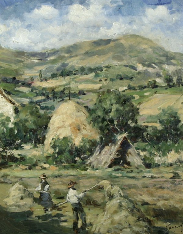KARPOF (RUSSIAN) Haying the Field Oil