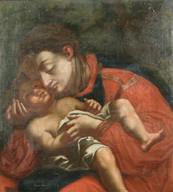PARMIGIANINO (CIRCLE OF) (ITALIAN) 1540 Oil