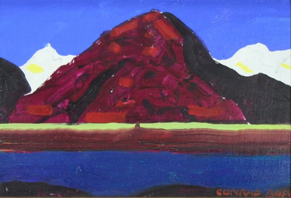 BUFF (AMERICAN 1886-1975) "Canyon Echo": BUFF, CONRAD (AMERICAN 1886-1975) "Canyon Echo", oil on panel, 6.5 x 9.5 in (16.5 x 24.1 cm), signed lower right,