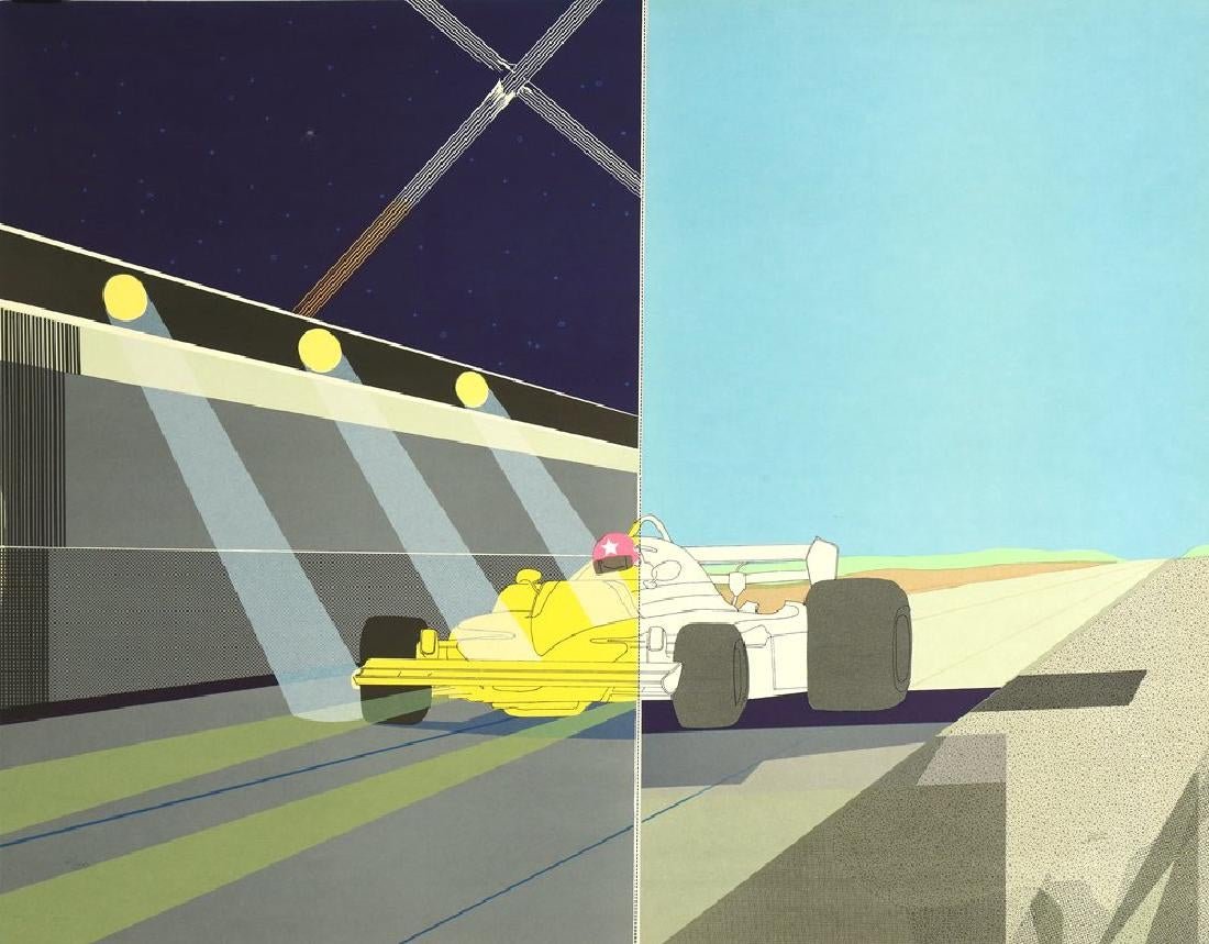 RAYMOND FERNAND LOEWY AMERICAN 1893-1986: Day and Night,lithograph, 22 x 28 in (55.8 x 71.1 cm), initialed in pencil lower right, Edition:288/300