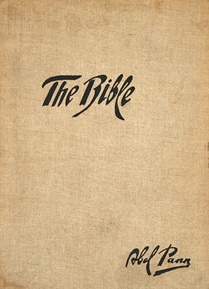 PAN (ISRAELI 1883-1963) Bible: PAN , ABEL PFEFFERMANN , ISRAELI , 1883-1963 , "The Bible (From the Creation to the Deluge)" , colored lithographs , 17 1/4 x 12 1/4 in (43.8 x 31.1 cm)all plate signed and contained in a bound volume