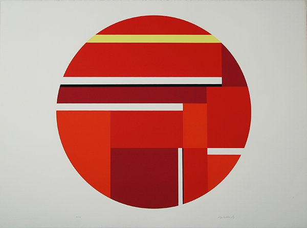 BOLOTOWSKY (AMERICAN 1907-1981) Composition: BOLOTOWSKY , ILYA , AMERICAN , 1907-1981 , "Composition" , litho , 18 3/4 x 18 3/4 in (47.6 x 47.6 cm) , pencil signed lower right, edition 30/100