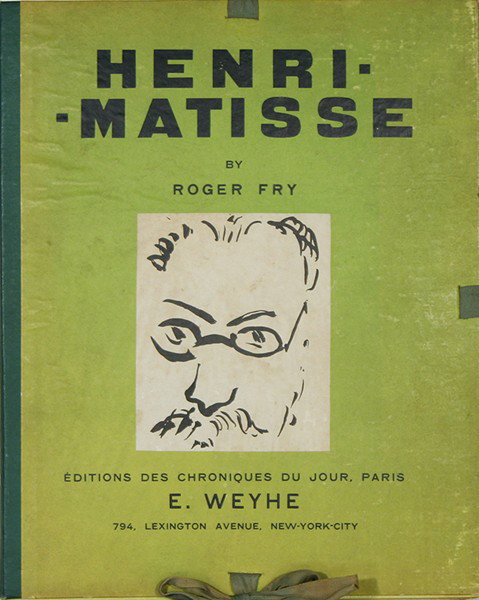 FRY (ENGLISH 1866-1934 )"Matisse": FRY,ROGER ENGLISH 1866-1934 "Matisse" book with linen cover Copyright 1930, Copy #180 of 550 total Illustrations Separated With The Original Protective Tissues