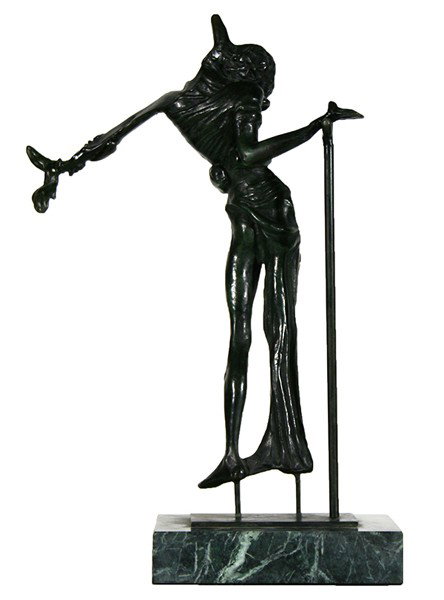 DALI (ATTR) (SPANISH 1904-1989) "Venus Med Rosenhuvud": DALI (ATTR)SALVADOR SPANISH 1904-1989 "Venus Med Rosenhuvud" bronze, green patina 12 in height (30.5 cm)