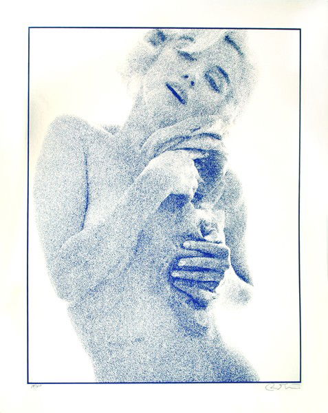 BERT STERN AMERICAN B. 1929 "Marilyn Monroe, The L: , STERN BERT AMERICAN B. 1929 , "Marilyn Monroe, The Last Sitting Body" , Lithograph , 33 1/2 x 26 1/4 in (81.5 x 66.7 cm) , signed lower right Marilyn died"