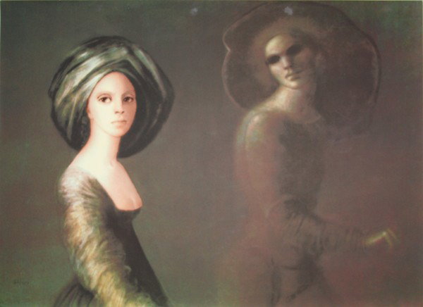 LEONOR FINI ARGENTINIAN 1907-1996 "La Tenebrosa": , FINI LEONOR ARGENTINIAN 1907-1996 , "La Tenebrosa" , Photo Offset , 21 x 29 in (53.3 x 73.7 cm) , pencil signed lower right