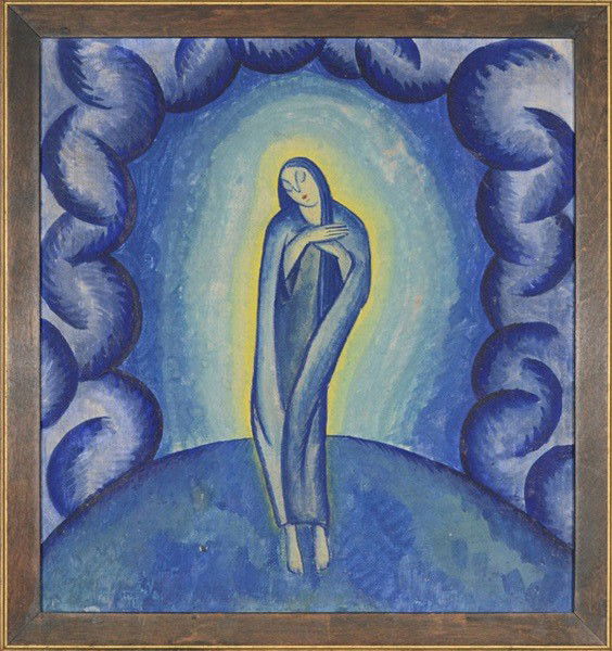 ILONKA KARASZ HUNGARIAN/AMERICAN 1886-1981: ILONKA KARASZ (HUNGARIAN/AMERICAN 1886-1981) Spring oil on canvas 11 x 10 in (27.9 x 25.4 cm) signed and titled in pencil verso