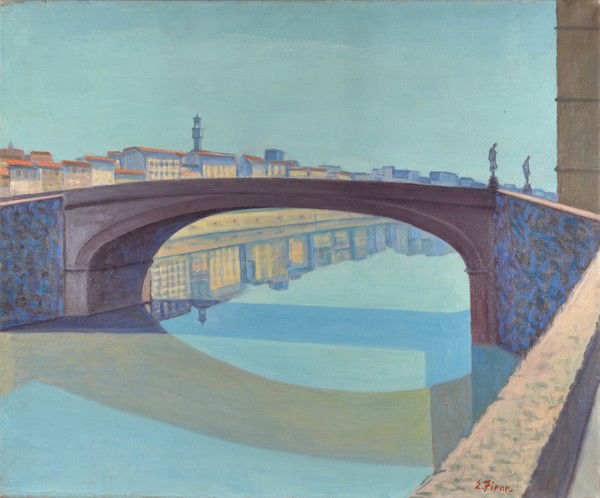 ERNEST FIENE AMERICAN 1894-1965: ERNEST FIENE (AMERICAN 1894-1965) Cityscape oil on canvas 25 x 30 in (63.5 x 76.2 cm) signed lower right