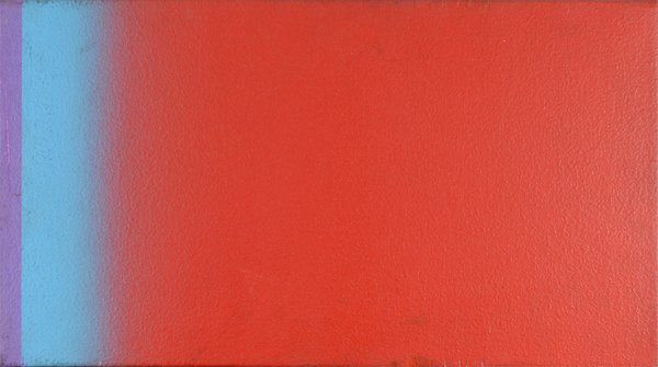 STANLEY JOHN (JAN) TWARDOWICZ AMERICAN 1917-2008: STANLEY JOHN (JAN) TWARDOWICZ AMERICAN 1917-2008 Untitled Oil on canvas 11 x 20 in (27.9 x 50.8 cm) Verso