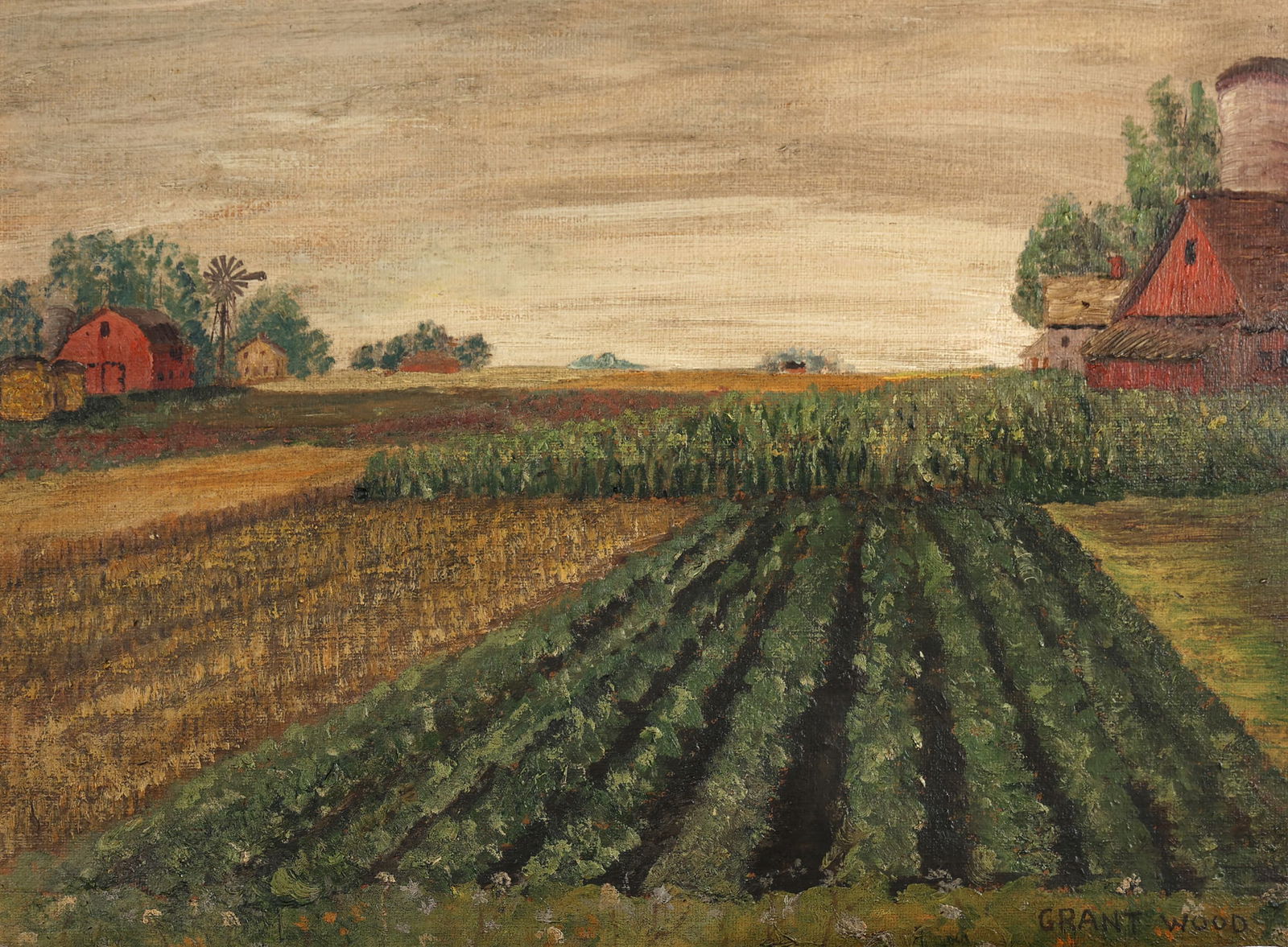 GRANT WOOD (ATTR) AMERICAN 1891-1942 (1 of 4)