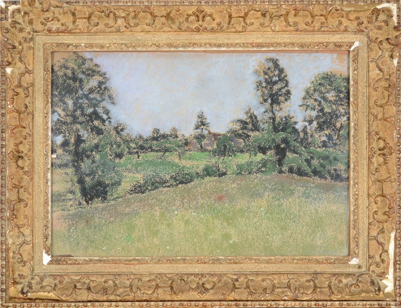 KER XAVIER ROUSSEL (FRENCH 1867-1944): KER XAVIER ROUSSEL (FRENCH 1867-1944) "Summer Landscape" pastel on cardboard 9 3/4 x 14 in (24.8 x 35.6 cm) Signed lower right