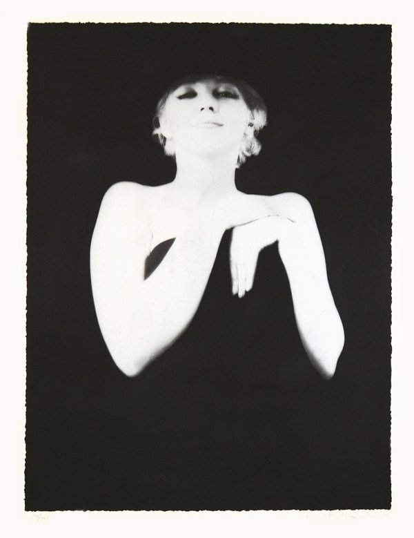 MILTION GREENE (AMERICAN 1922-1985): MILTION GREENE (AMERICAN 1922-1985), ":Marilyn with Hat and Towel" , Silkscreen, 46x 35 in (116.8 x 88.9 cm) , signed lower right. Edition 172/300. ,