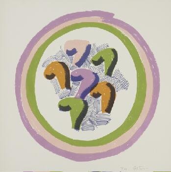 JOHN ALTOON (AMERICAN 1925-1969): JOHN ALTOON (AMERICAN 1925-1969), "About Women" , Lithograph, 19 x 19 in (48.3 x 48.3 cm) , signed lower right. Artist Proof. ,