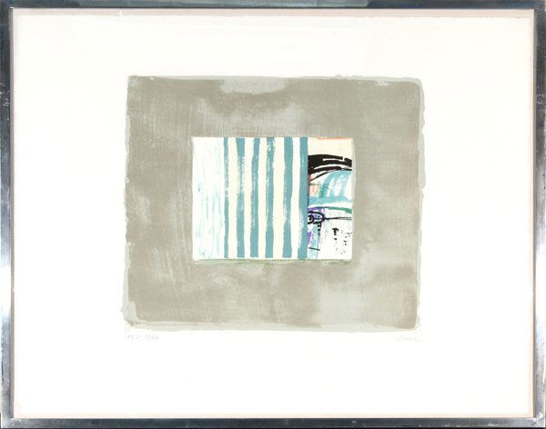 HENRY MOORE BRITISH 1898-1986: HENRY MOORE BRITISH 1898-1986 , "Helmet Head", 1974 , Lithograph in colors , 12 3/4 x 14 1/4 in (32.4 x 36.2 cm) , pencil signed lower right , edition PL.3, 27/50 On Saunders paper, published by Géra