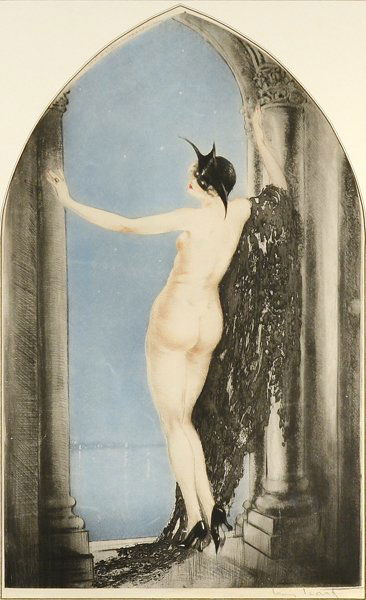 LOUIS ICART (FRENCH/AMERICAN 1888-1950): LOUIS ICART (FRENCH/AMERICAN 1888-1950)"Venetian Nights", 1926 Original dry point etching on paper 20.75 x 13 (52.7 x 33 cm) pencil signed in lower margin,From an edition of 250