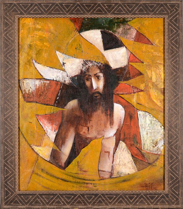 ARMEN ELOYAN (TURKISH B.1966): "Untitled" ,oil on canvas, 20 1/2 x 17 1/2 in (52.1 x 44.5 cm), signed lower right, signed and dated 1993 verso