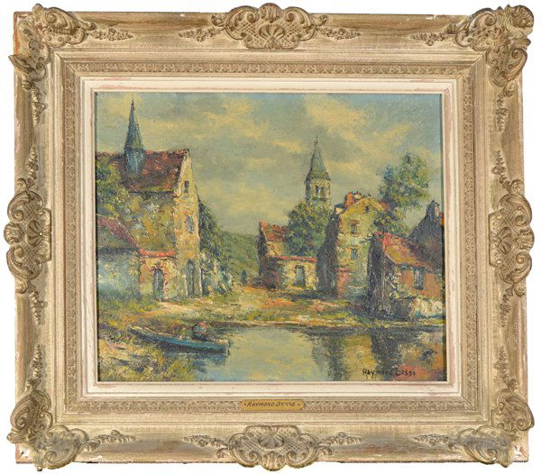 RAYMOND BESSE (FRENCH 1889-1969): Paysage, oil on canvas , 15 x 18 in (38.1 x 45.7 cm) .signed lower right, titled and signed additionally verso